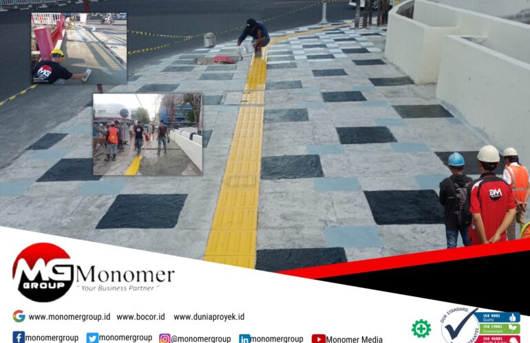 Jasa Pattern Concrete di Pedestrian Kota Manado