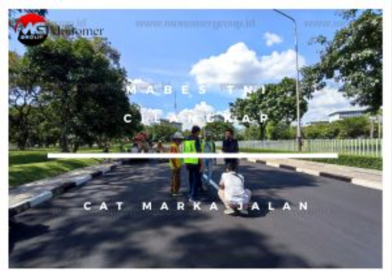 Mabes TNI – AL Cilangkap Pekerjaan: Cat Marka Jalan Thermoplastik​
