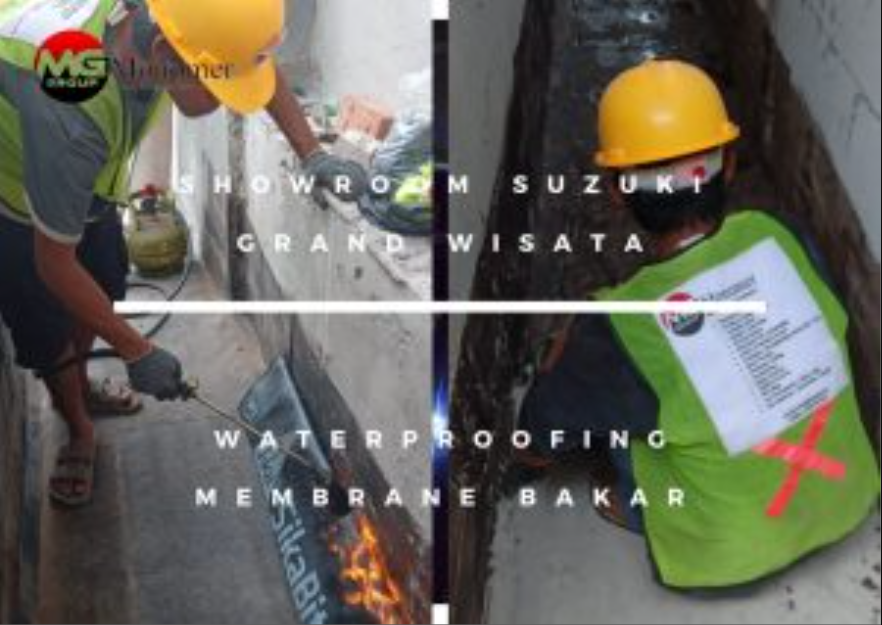 Showroom Suzuki Grand Wisata Waterproofing Membrane Bakar