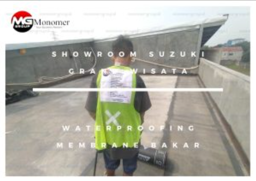 Showroom Suzuki Grand Wisata Waterproofing Membrane Bakar