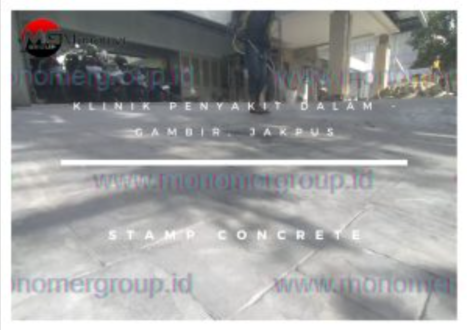 Klinik Penyakit Dalam Gambir, Jakarta Pusat Stamp Concrete