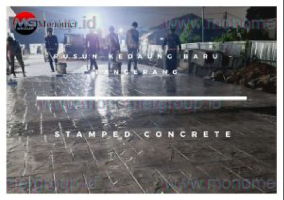 Rusun Kedauang Baru – Tangerang Stamped Concrete