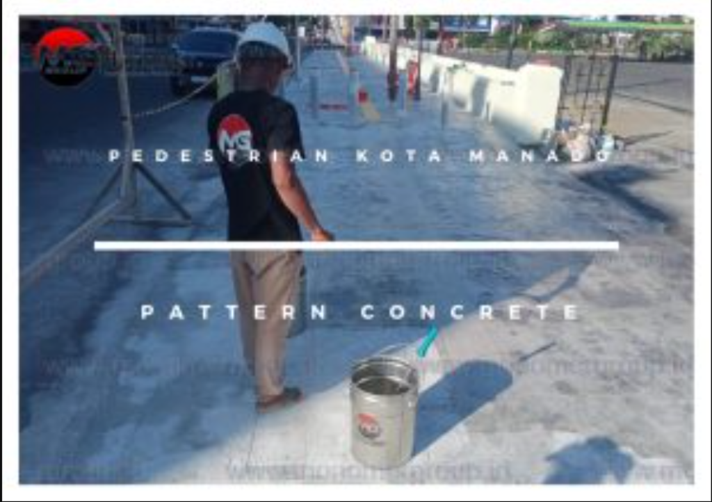 Pedestrian Kota Manado Pattern Concrete