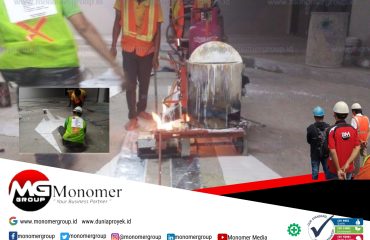 Cat Marka Thermoplastic di Gedung Ismail Marzuki