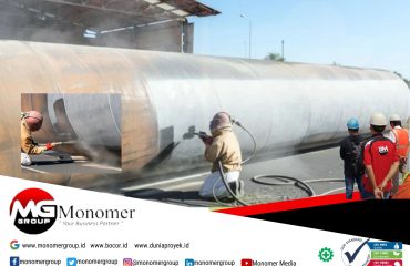 Sandblasting Tanki di Kawasan Industri Jababeka