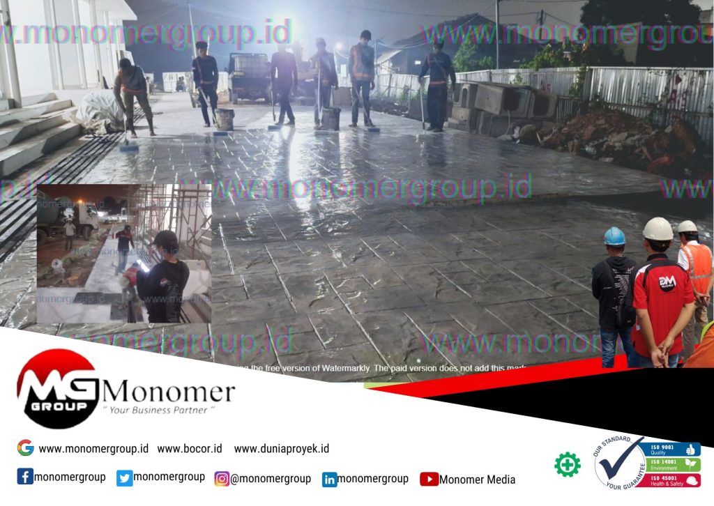 Harga Stamped Concrete di Rusun Kedaung Baru Tangerang