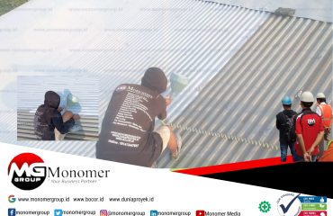 Pengecatan Atap Spandek Gedung Graha Sisindokom