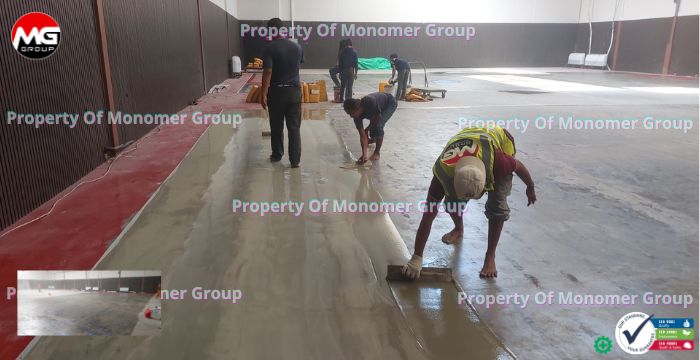 Pasang Epoxy Self Leveling Mortar Indor