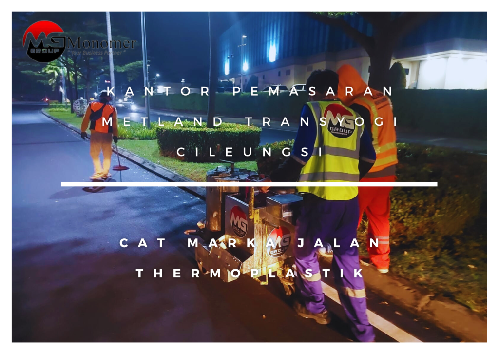 Cat Marka Jalan Thermoplastik Kantor Pemasaran METLAND TRANSYOGI CILEUNGSI