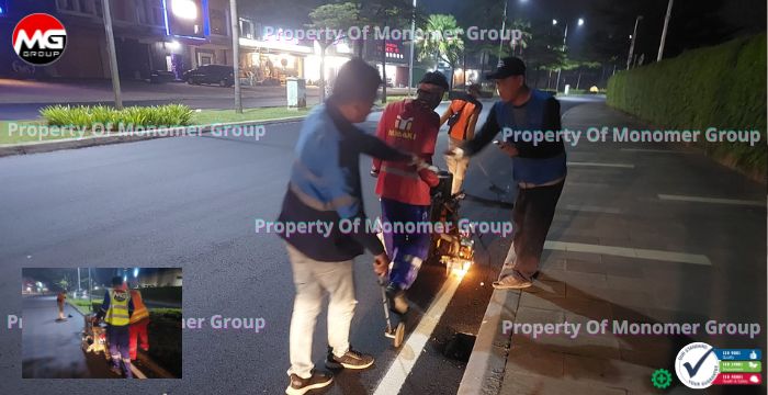 Pengecatan Marka Jalan Nasional dengan Material Berkualitas